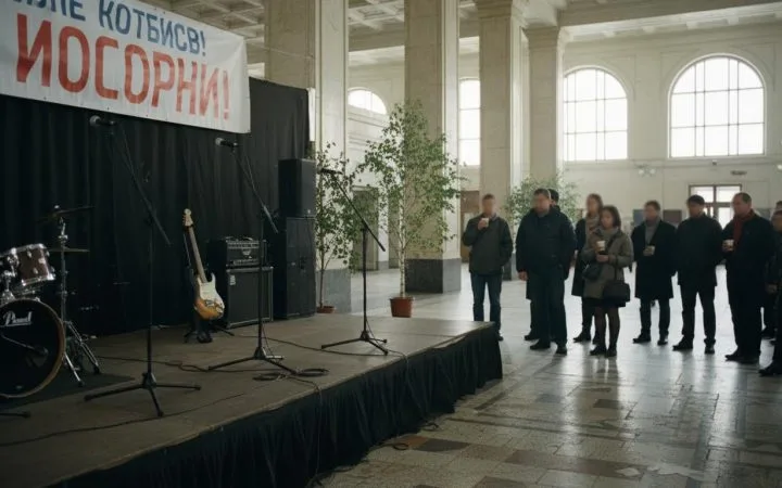 На железнодорожном вокзале Красноярска начала работу концертная площадка