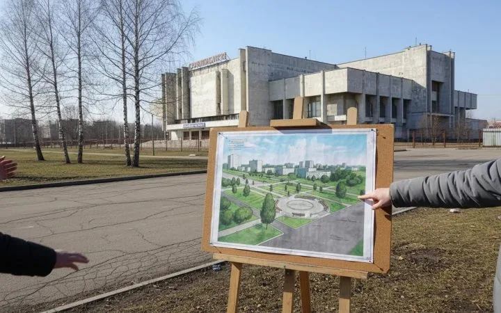 Эскизе благоустройства бульвара у СКК Блинова в Омске подвергли критике