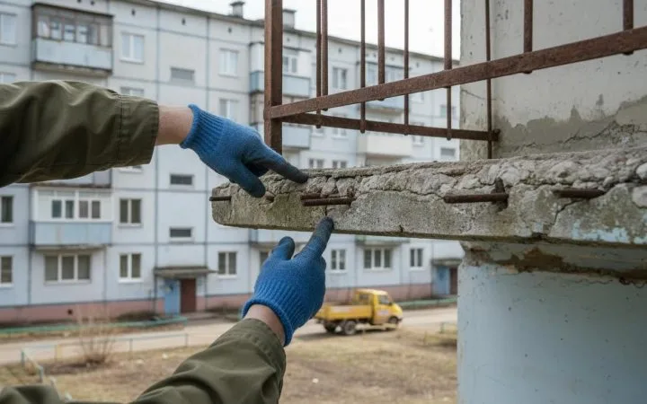 414 аварийных балконов обнаружено на Кузбассе