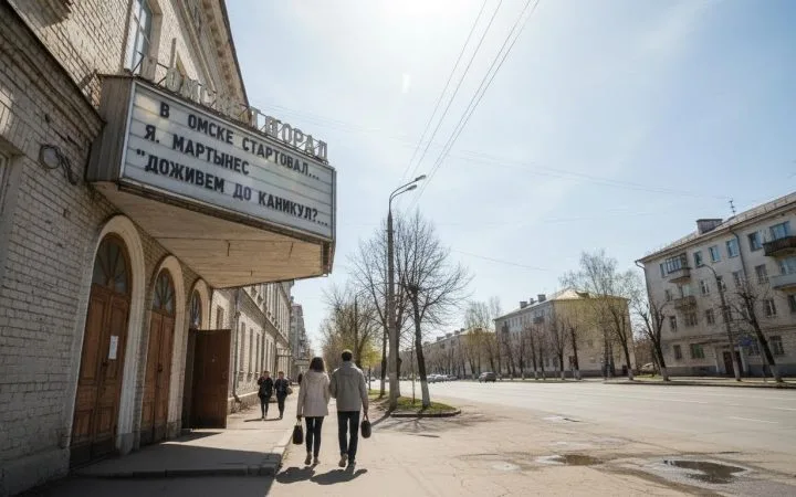 В Омске стартовал прокат фильма местного режиссера Я. Мартынец "Доживем до каникул?…"
