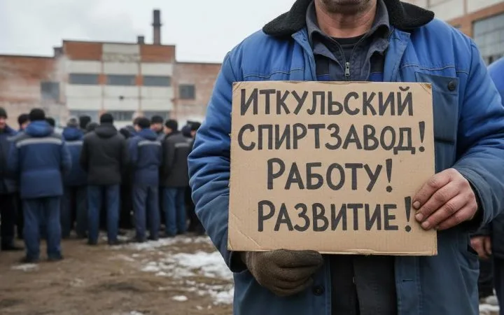 Работники Иткульского спиртзавода бастуют против закрытия предприятия