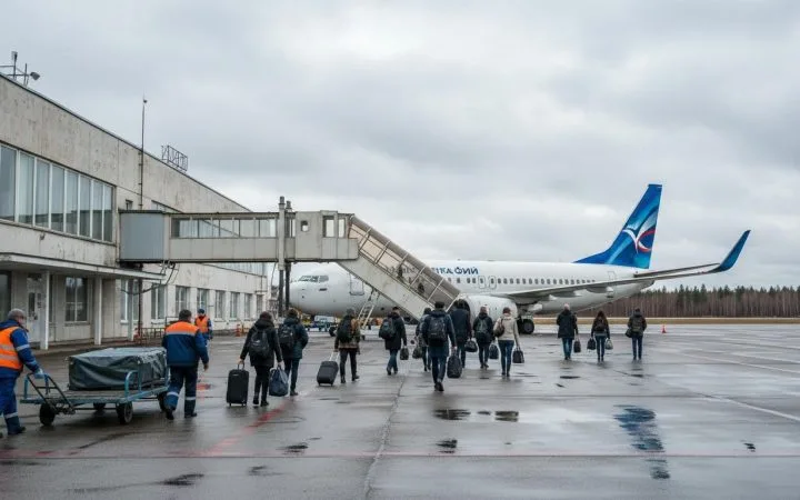В столицу Хакасии прибыл первый чартерный рейс Azur air с туристами
